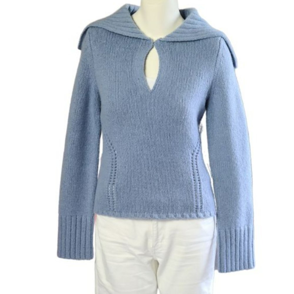 Express Light Blue Pullover Sweater Size Medium